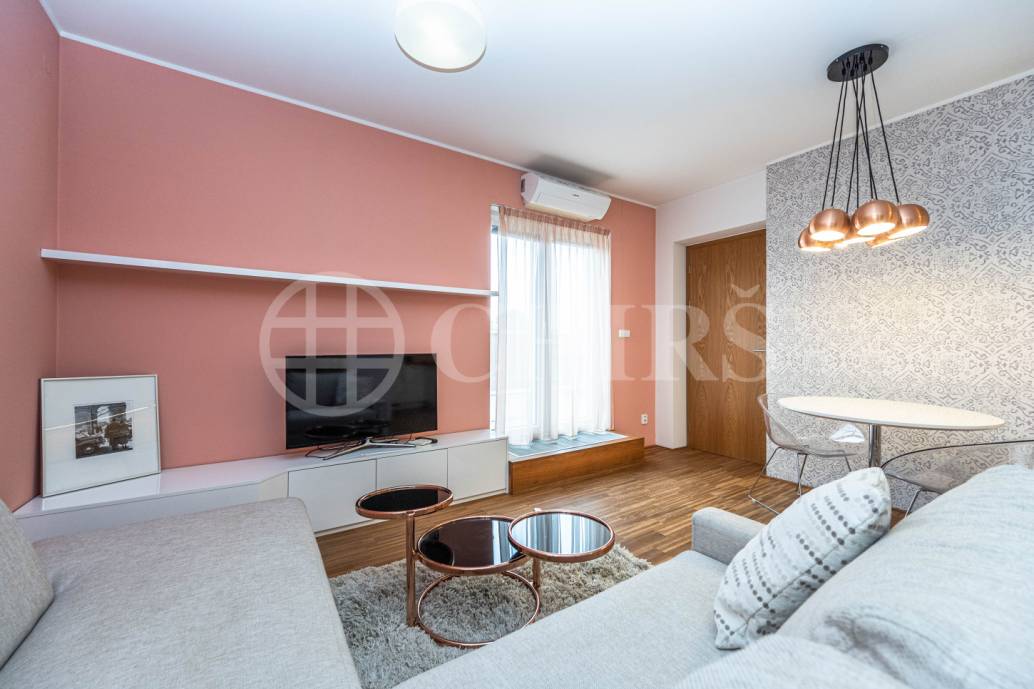Pronájem bytu 2+kk s terasou, OV, 51m2, ul. Za vokovickou vozovnou 257/6, Praha 6 - Veleslavín