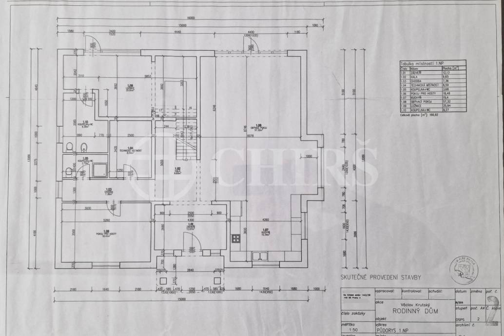 Prodej rodinného domu 5+kk, OV, 310 m2, ul. Liliová 1095, Chýně