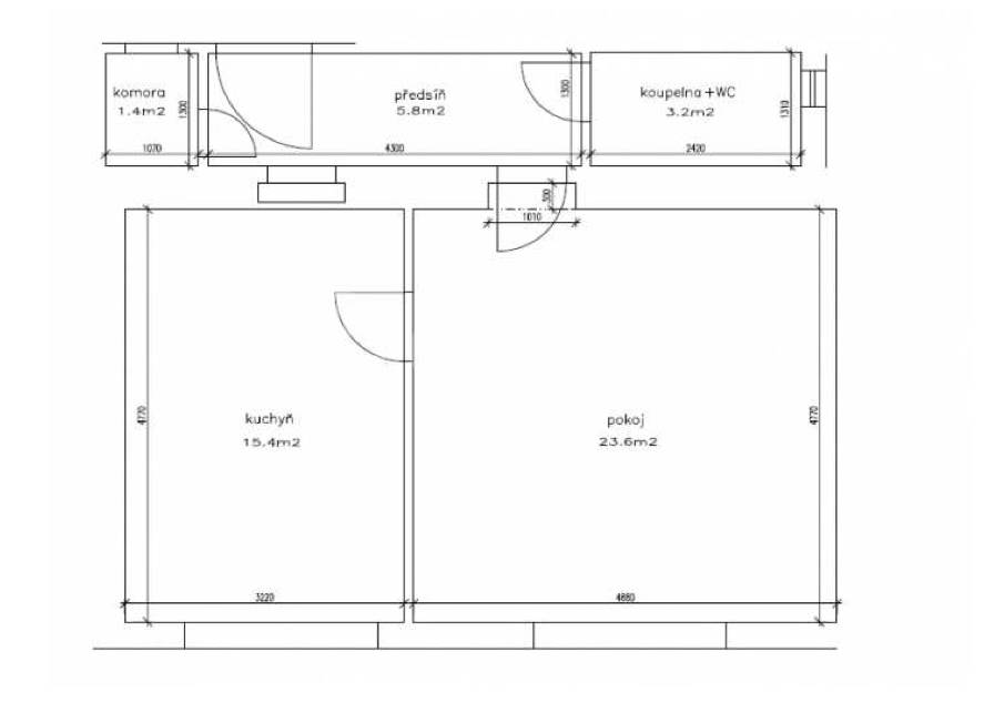 Prodej bytu 2+kk, OV, 55m2, ul. Novovysočanská 582/11, Praha 9