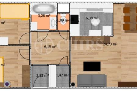 Prodej bytu 3+kk s lodžií, OV, 72m2, ul. Heranova 1545/8, Praha 5 - Stodůlky