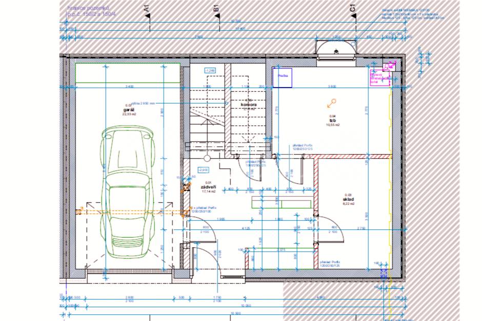 Prodej rodinného domu 5+kk s terasou, dvěma garážemi a zahradou, ul. K Rozvodně 1094/26, Praha 5 - Slivenec