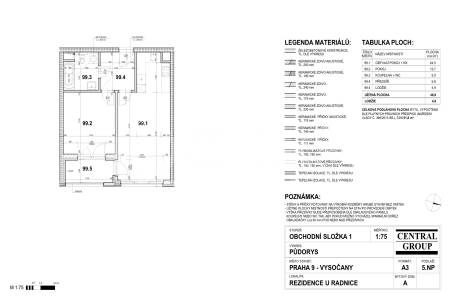 Prodej bytu 2+kk/L, garáž, OV, 54m2 vč. lodžie, ul. Sokolovská 1019/312a, P-9 Vysočany