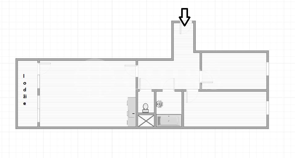 Prodej bytu 3+kk/L, OV, 82m2, ul. Kodymova 2538/10, Praha 5 - Hůrka