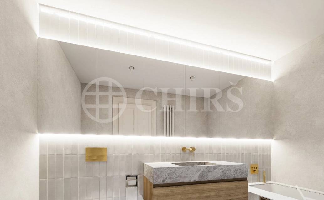 Prodej rozestavěné bytové jednotky - mezonet  3+kk, balkon, OV, 105,3 m², ul. Na Výšinách 900/8 - Praha 7 - Bubeneč