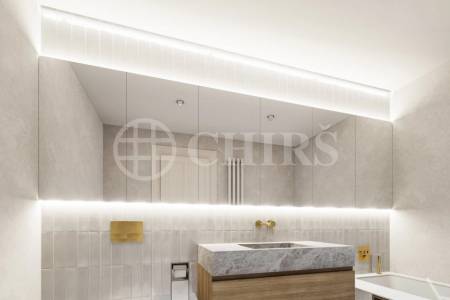 Prodej rozestavěné bytové jednotky - mezonet  3+kk, balkon, OV, 105,3 m², ul. Na Výšinách 900/8 - Praha 7 - Bubeneč