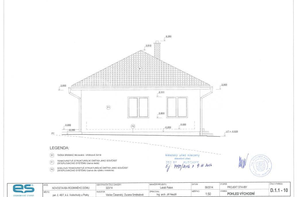 Prodej rodinného domu 4+kk, OV, 100m2, ul. Luční, Vodochody, Praha-východ