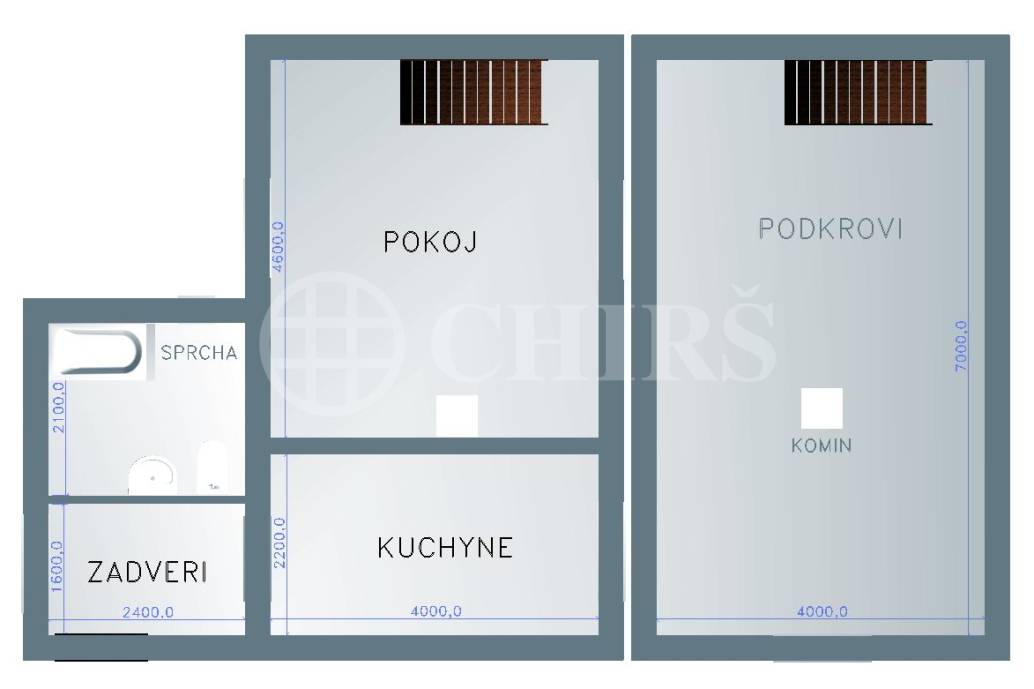 Prodej RD 2+1, 65 m2 se zahradou 677 m2, K cihelně 75, Statenice - Černý vůl