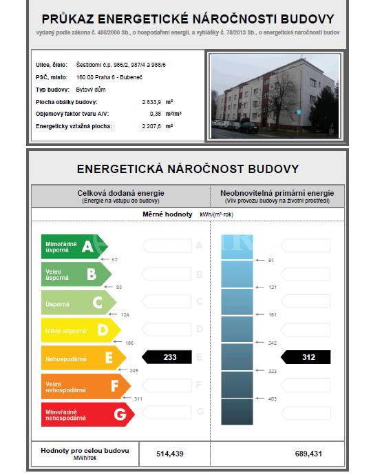 Pronájem bytu 2+kk, OV, 45 m2, ul. Šestidomí 987/4, Praha 6 - Bubeneč