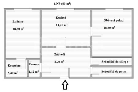 Pronájem rodinného domu 4+1, OV, 125m2, ul. 5. máje 148/46, Praha 5 - Stodůlky