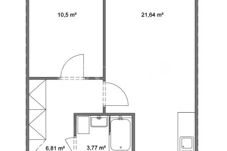 Pronájem bytu 2+kk, OV, 45m2, ul. Klukovická 1530/8, Praha 5 - Stodůlky