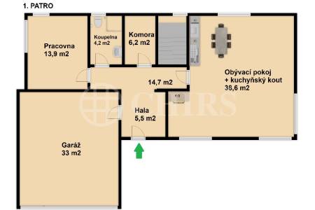 Prodej rodinného domu 5+kk s terasami, OV, 147m2, Za Fořtem 891/2, Praha 5 - Slivenec