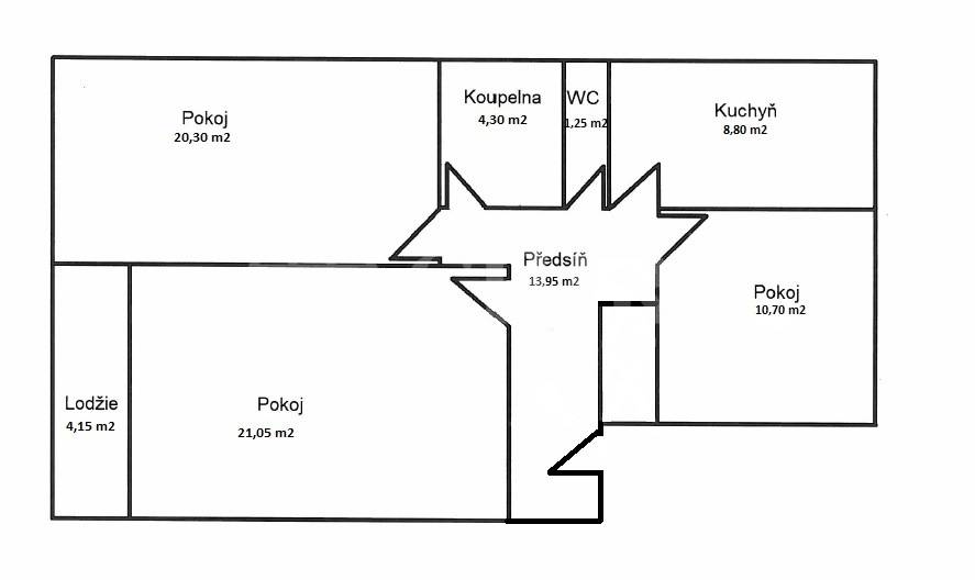 Prodej bytu 3+1, DV, 87m2, ul. Na Špitálce 2446/5, Praha 6 - Hanspaulka