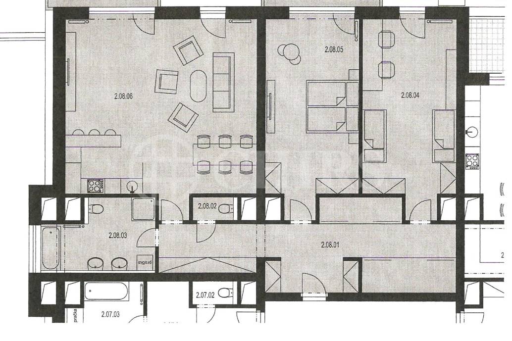 Prodej bytu 3+KK, 2x balkón, OV, 152,3m2, ul.Pod Karlovarskou silnicí, Praha 6 - Jiviny