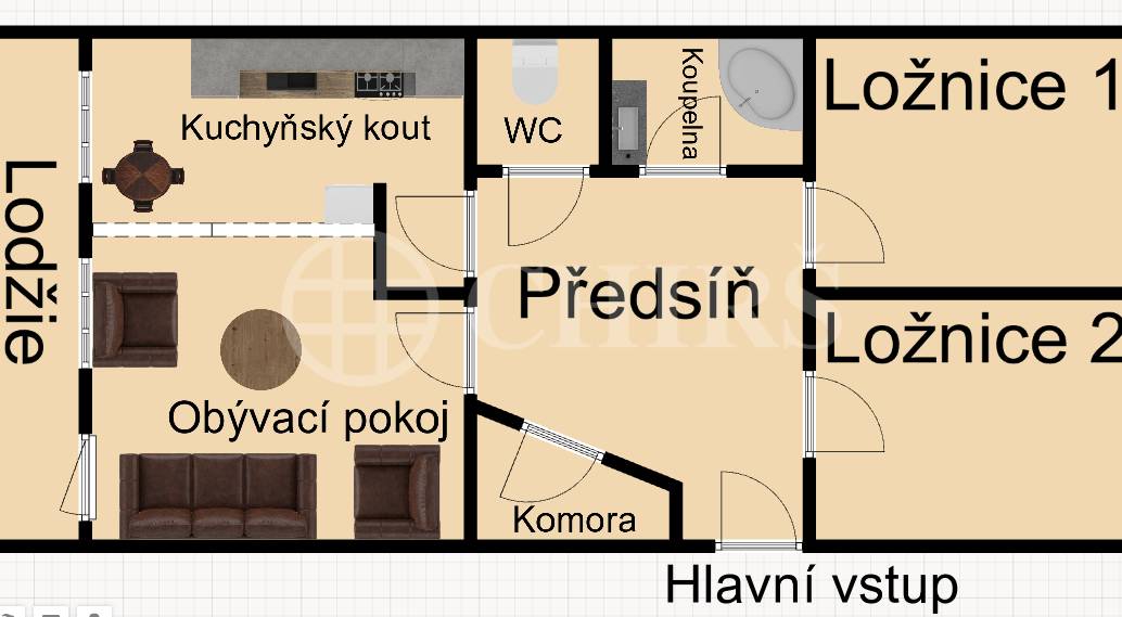 Prodej bytu 3+1 s lodžií, DV, 84m2, ul. U Jezera 2042/12, Praha - 5 Stodůlky