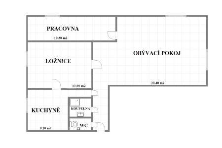 Prodej netradičního bytu 3+1, OV, 74 m2, ul. Šumberova, Praha 6 - Petřiny