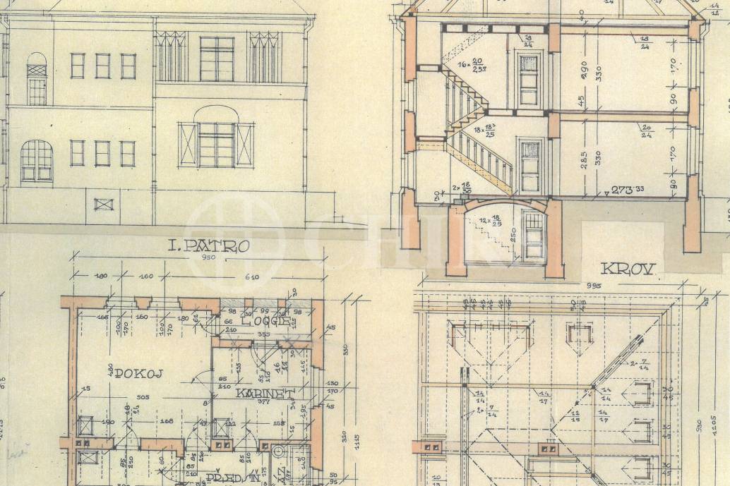 Pronájem RD 5+1 se zahradou, OV, ul. Na Ořechovce 201/20, Praha 6 - Střešovice