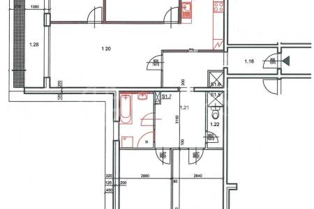 Prodej bytu 3+1 s lodžií ,DV, 120 m2, ul. Sartoriova 30/17, Praha 6 - Břevnov