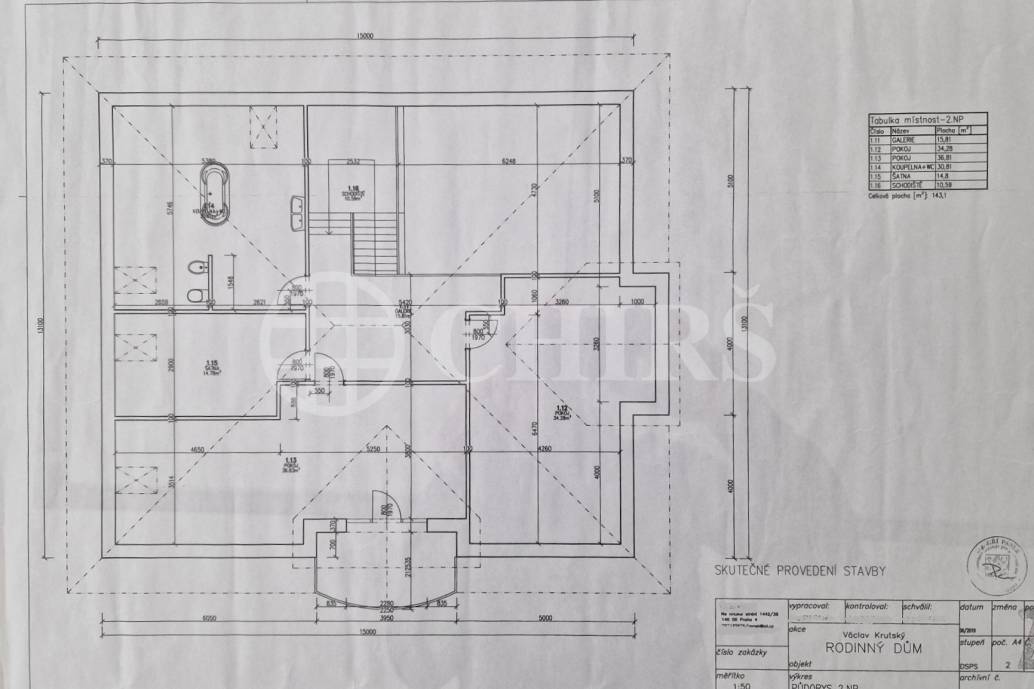 Prodej rodinného domu 5+kk, OV, 310 m2, ul. Liliová 1095, Chýně