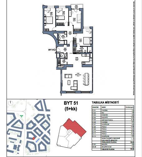 Prodej bytu 5+kk/B, OV, 163 m2, ul. Wuchterlova 584/16, Praha 6-Dejvice