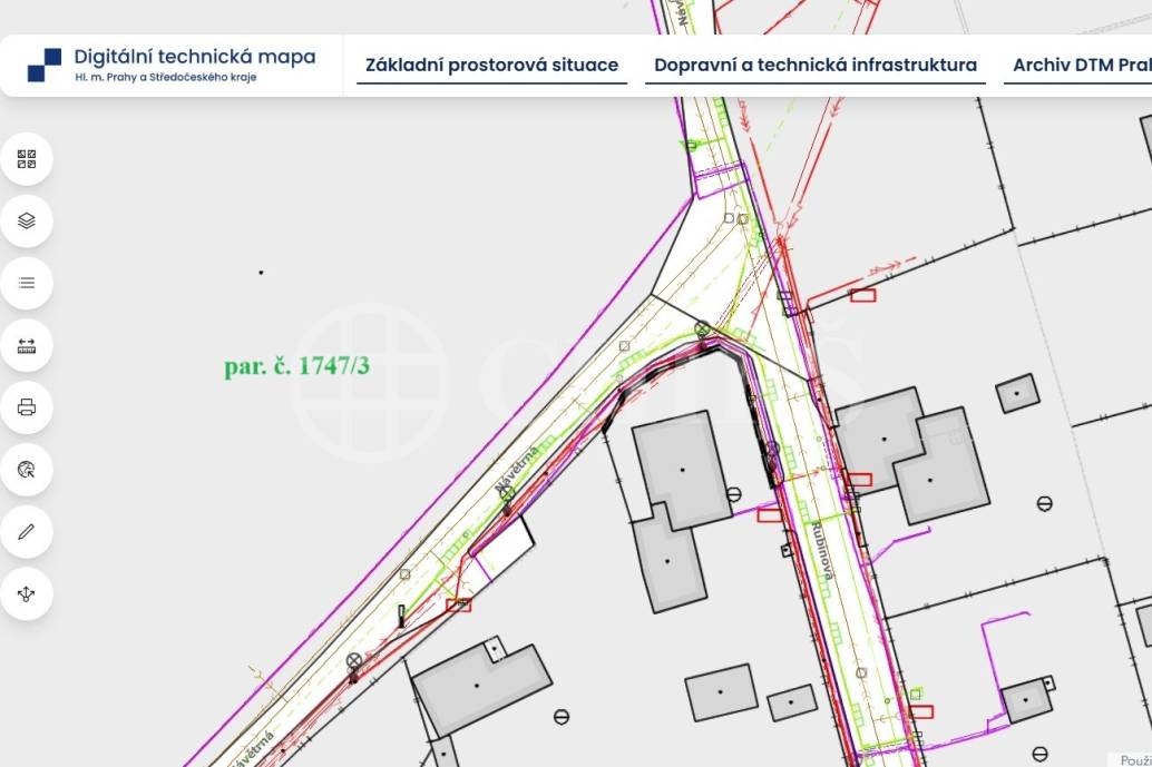 Prodej stavebního pozemku, ÚP - Komerční, 1920m2, Praha 5 - Slivenec