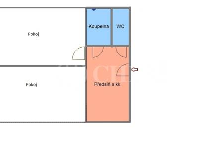 Prodej bytu 2+kk, OV, 40m2, ul.  Makovského 1177/1, Praha 6 - Řepy