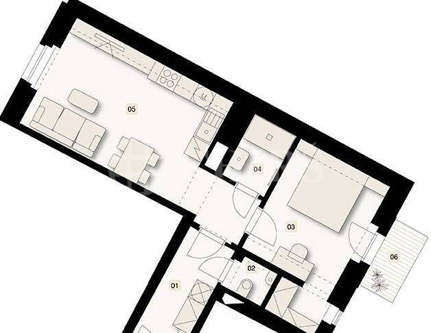 Prodej bytu 3+kk o velikosti 86,9m2,Bořivojova 1049/57, Praha 3 - Žižkov