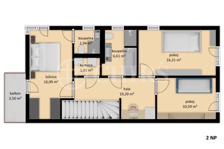Prodej rodinného domu 4+kk, 119 m2, se zahradou a garáží, ul. Emy Destinové 519, Jinočany