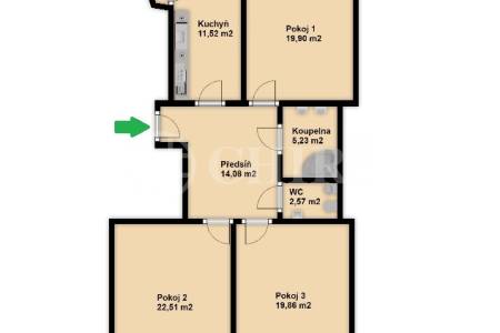 Prodej bytu 3+1 s balkonem a lodžií, OV, 105m2, ul. Mydlařka 164/9, Praha 6  - Dejvice