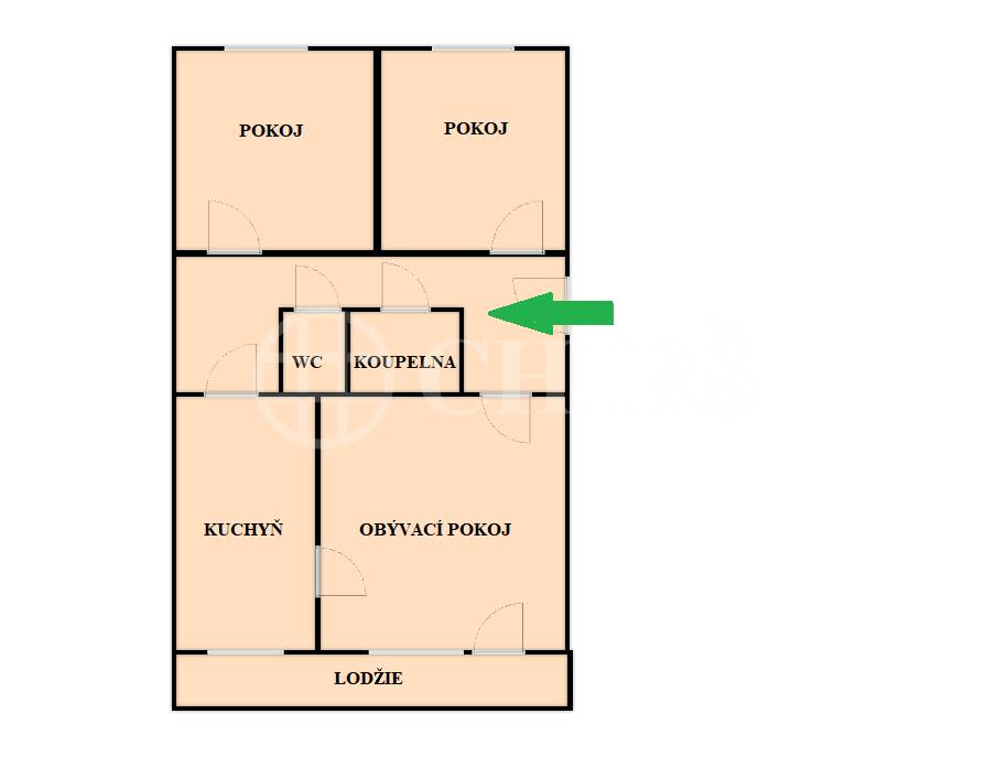 Pronájem bytu 3+1 s lodžií, OV, 71m2, ul. Přecechtělova 2240/5, Praha 5 - Stodůlky