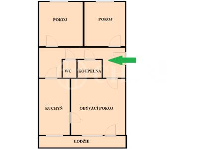 Pronájem bytu 3+1 s lodžií, OV, 71m2, ul. Přecechtělova 2240/5, Praha 5 - Stodůlky