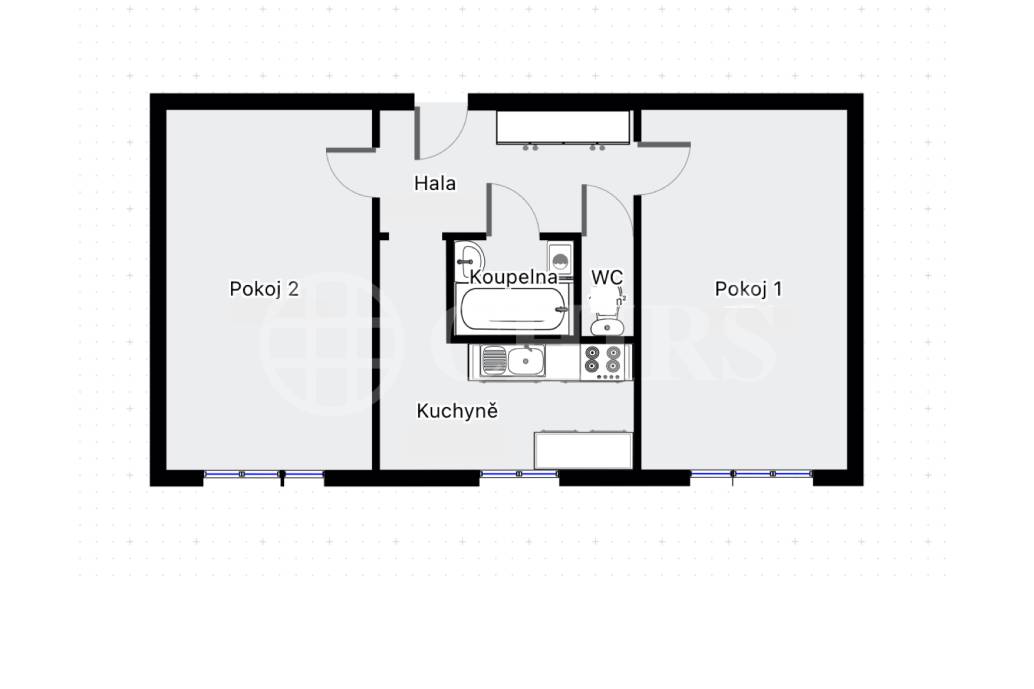Pronájem bytu 2+1, 52 m2, Jemenská 3, Praha 6 - Vokovice