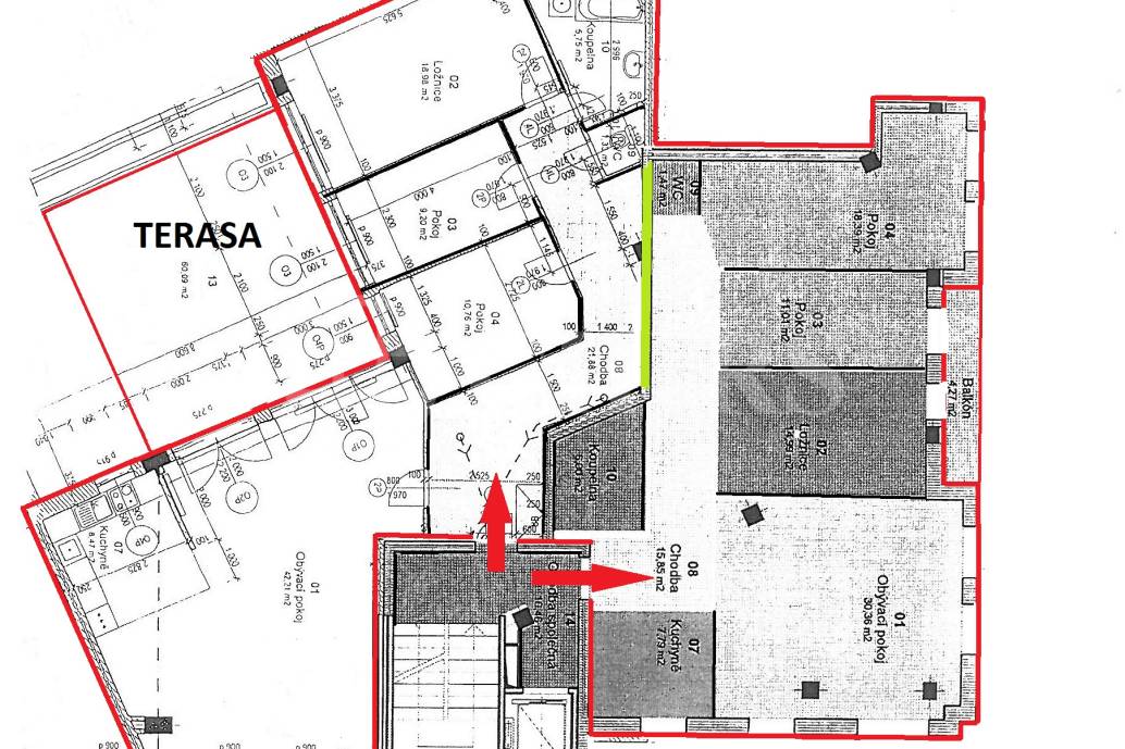 Prodej 2 bytů, OV, 289m2, ul. Voskovcova 1075/57, Praha 5 – Barrandov