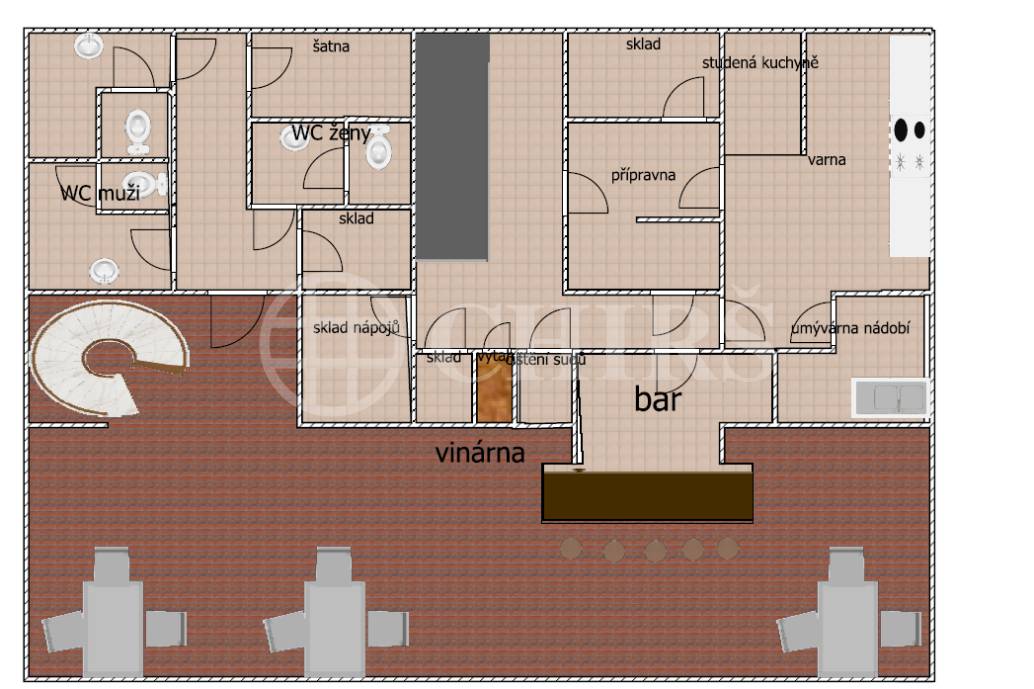 Pronájem komerčního objektu, OV, 311 m2, ul. Janovského 919/36, Praha 7 - Holešovice