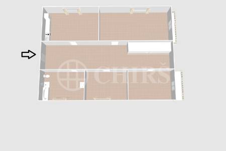 Pronájem bytu 3+1, OV, 124m2, ul. Na Okraji 335/42, Praha 6 - Veleslavín
