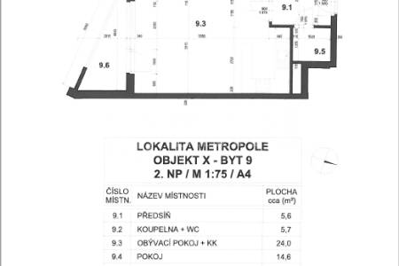 Pronájem bytu 2+kk, OV, 57m2, ul. Sazovická 488/2, Praha 5 - Zličín