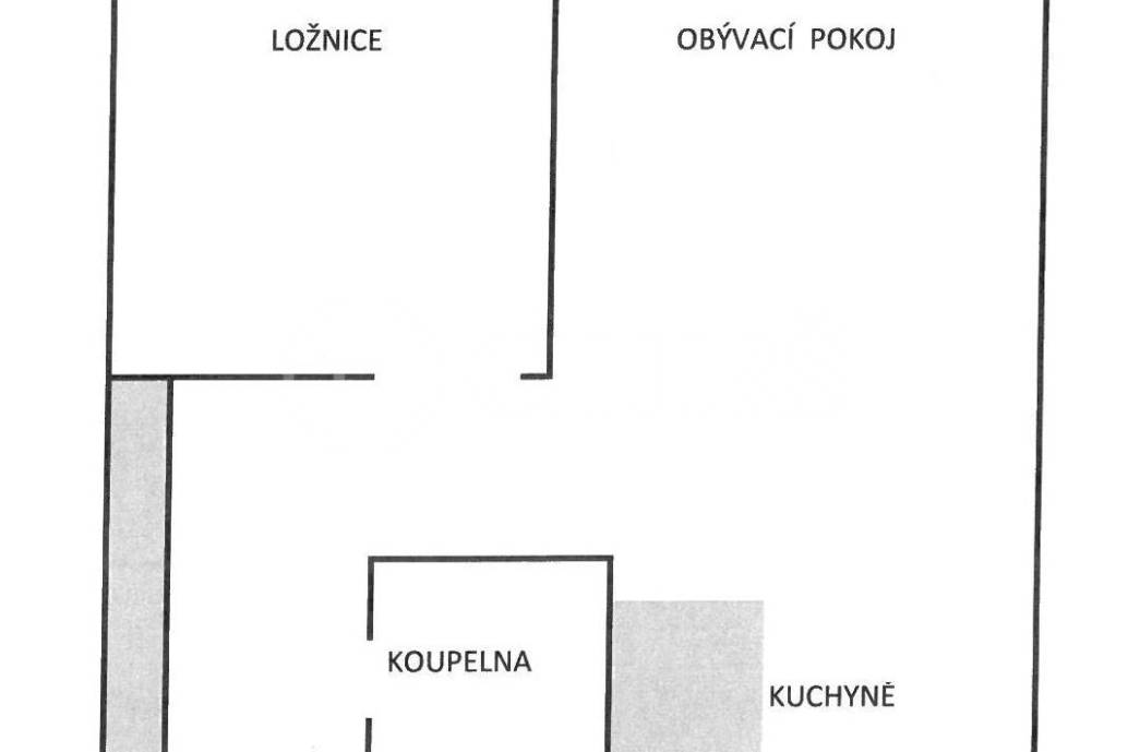 Pronájem bytu 2+kk, OV, 43m2, ul. Klukovická 1526/16, Praha 5 - Stodůlky