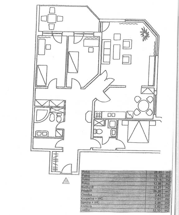 Prodej bytu 4+1 s lodžií, OV, 124 m2, ul. Volutová 2524/12, Praha 5 - Stodůlky