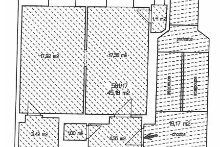 Pronájem bytu 2+kk, OV, 50m2, ul. Na hutích 581/1, Praha 6 - Dejvice