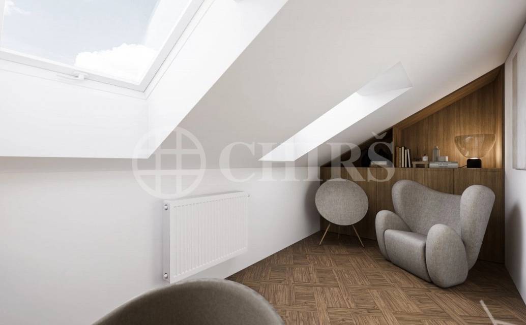 Prodej rozestavěné bytové jednotky - mezonet  3+kk, balkon, OV, 105,3 m², ul. Na Výšinách 900/8 - Praha 7 - Bubeneč
