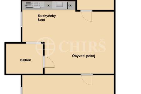 Pronájem bytu 2+kk s balkonem, OV, 43m2, ul. Petržílkova 2835/3, Praha 5 - Stodůlky