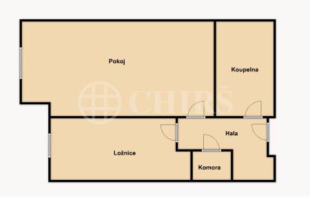 Pronájem bytu 2+kk s předzahrádkou, OV, 53m2, ul. Pod Harfou 943/36, Praha 9 - Vysočany