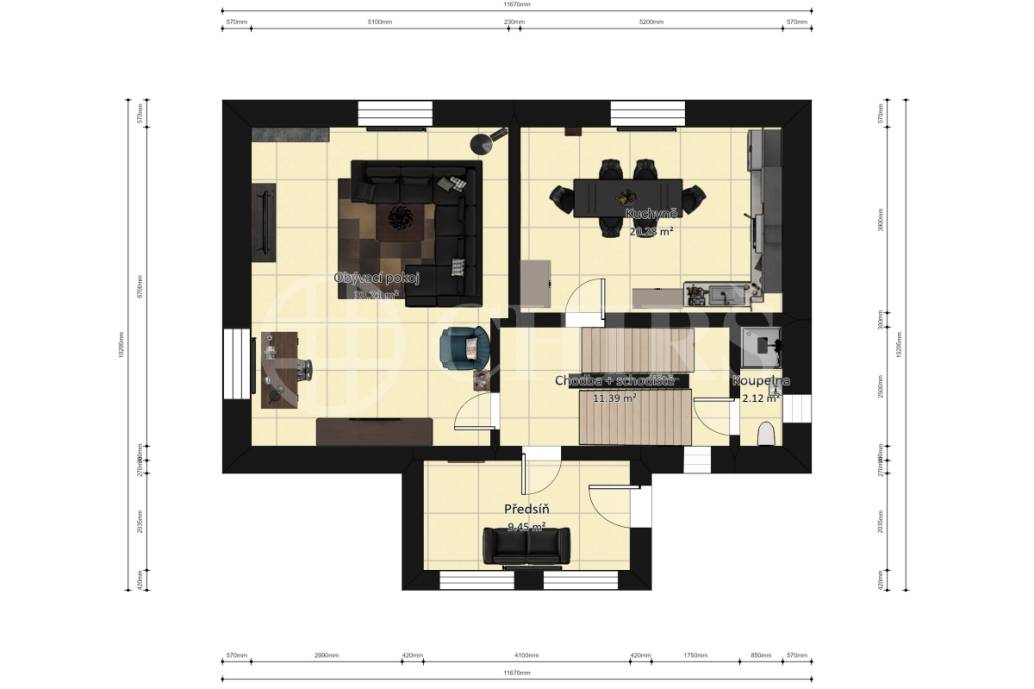 Prodej rodinného domu 6+1 + příslušenství, OV, pozemek 1407m2, ul. Husova 495, Řevnice, Praha - Západ