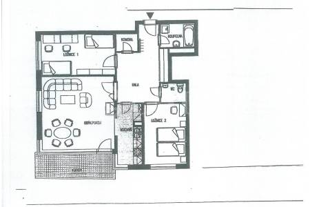Pronájem bytu 3+kk s terasou a garážovým stáním, OV, 87m2, ul. Melodická 1380/5, Praha 13 - Hůrka
