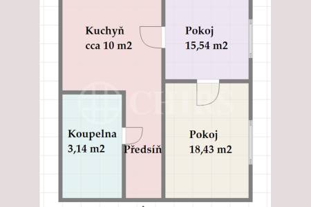 Prodej bytu 2+1, OV, 52 m2, ul. U kaštanu, P-6 Břevnov