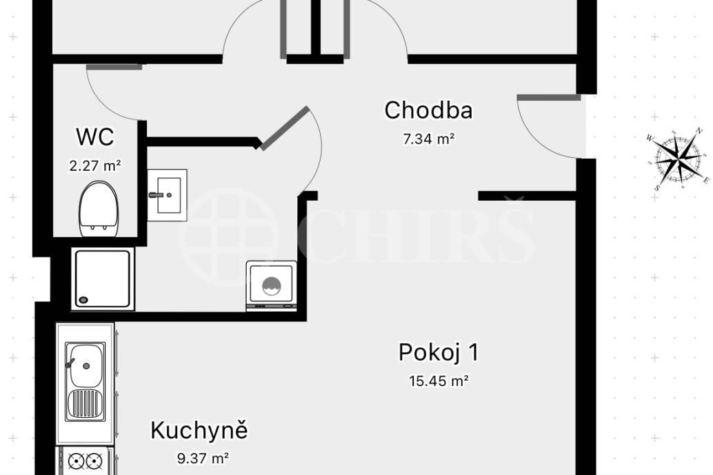 Prodej bytu 3+kk/L, DV, 61 m2, Veltruská 18, Praha 9 - Prosek