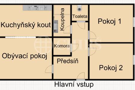 Pronájem bytu 3+kk, DV, 69m2, ul. Vokáčova 1182/4, Praha - 4 Michle