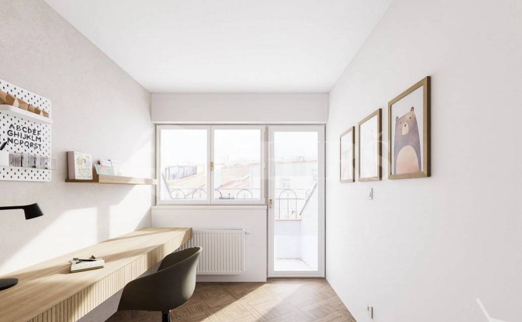 Prodej rozestavěné bytové jednotky - mezonet  3+kk, balkon, OV, 105,3 m², ul. Na Výšinách 900/8 - Praha 7 - Bubeneč