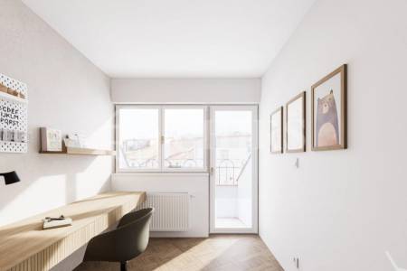Prodej rozestavěné bytové jednotky - mezonet  3+kk, balkon, OV, 105,3 m², ul. Na Výšinách 900/8 - Praha 7 - Bubeneč