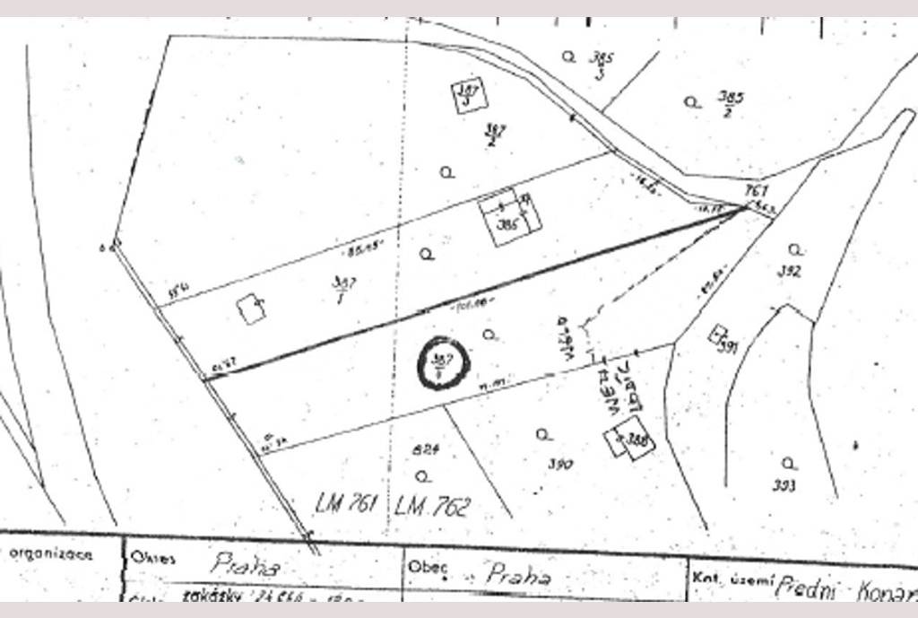 Prodej pozemku - zahrady o ploše 1.626 m2, ul. Do roklí 387, Přední Kopanina - Praha