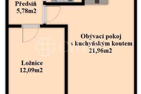 Prodej bytu 2+kk, OV, 43m2, ul. Nušlova 2287/39, Praha 5 - Stodůlky